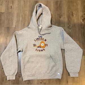 Lincoln University Lions Russell Athletic Gray Hoodie, Men’s Small